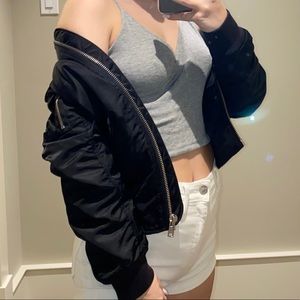 aritzia bomber jacket